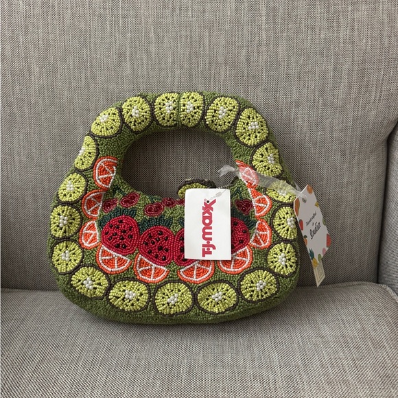 VIRAL TJ MAXX Fruit Beaded Hobo Bag - NEED TO REDUCE INVENTORY - Picture 2 of 4